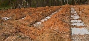 Septic system installation